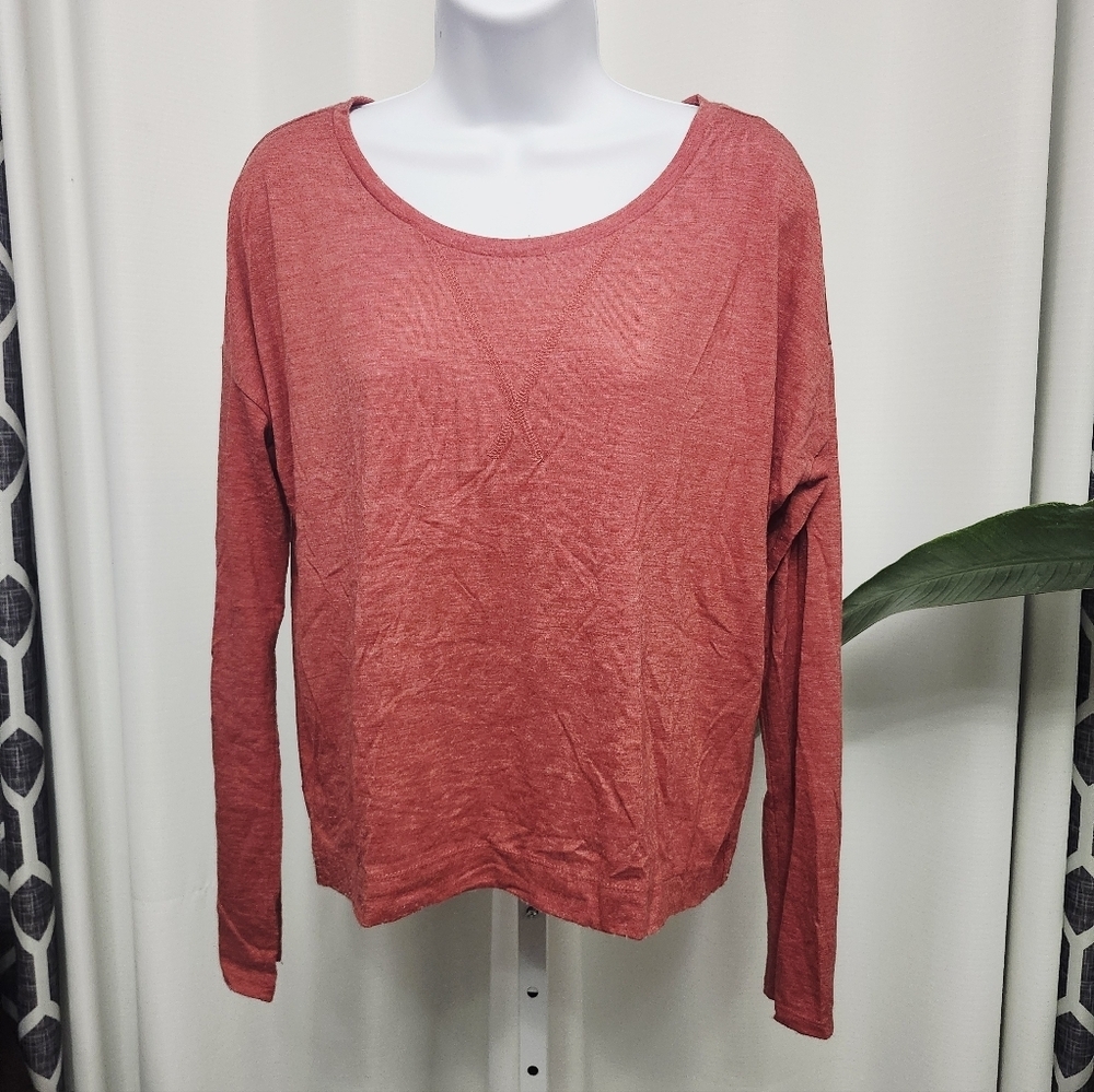 Old Navy Women's Red Long Sleeve Top Size Medium